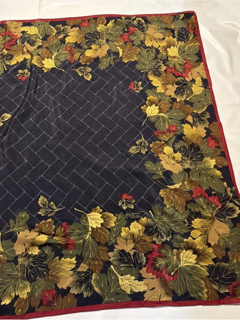 Vintage Museum of Fine Arts Boston Silk Scarf 34